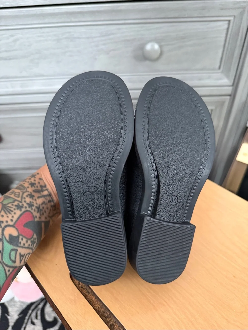 Kids Black Mary Jane School Shoes